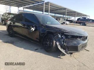 2025 Honda Civic Sport with VIN 2HGFE2F56SH527292, listed as a Copart auction lot 84069744 with 11,276 mi miles and Salvage Title. Bid and sale history available at carsss.com. Image 4.
