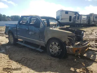2014 Ford F-150 XL with VIN 1FTFW1ET2EFA54633, listed as a Copart auction lot 46620345 with 0 mi miles and Salvage Title. Bid and sale history available at carsss.com. Image 4.