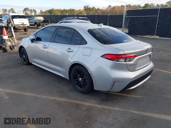 2020 Toyota Corolla L with VIN 5YFDPRAEXLP024439, listed as a IAAI auction lot 40974525 with 75,481 mi miles. Bid and sale history available at carsss.com. Image 3.
