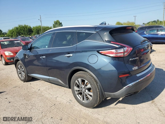 2017 Nissan Murano SL with VIN 5N1AZ2MH5HN166403, listed as a Copart auction lot 63956824 with 0 mi miles and Non Repairable. Bid and sale history available at carsss.com. Image 2.