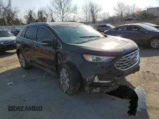2019 Ford Edge Titanium with VIN 2FMPK4K96KBC59892, listed as a Copart auction lot 48621995 with 114,409 mi miles and Salvage Title. Bid and sale history available at carsss.com. Image 4.