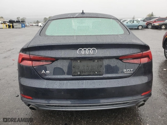 2018 Audi A5 Sportback Prestige with VIN WAUFNCF53JA092813, listed as a Copart auction lot 85264204 with NaN miles and Salvage Title. Bid and sale history available at carsss.com. Image 6.