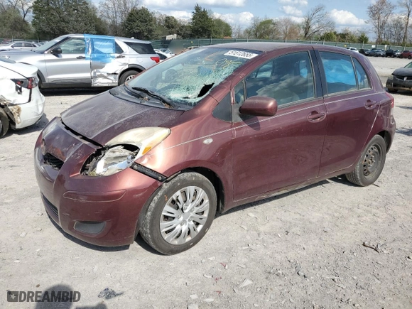2009 Toyota Yaris with VIN JTDKT903095229132, listed as a Copart auction lot 51512655 with 183,963 mi miles and Salvage Title. Bid and sale history available at carsss.com. Image 1.