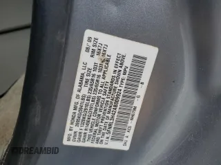2010 Honda Odyssey EX with VIN 5FNRL3H42AB009924, listed as a Copart auction lot 58066365 with Not provided miles and Salvage title. Bid and sale history available at DreamBid. Image 13.