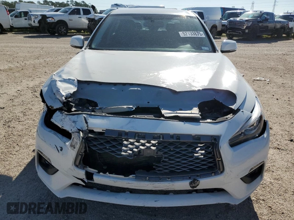 2021 Infiniti Q50 Pure with VIN JN1EV7AP6MM701378, listed as a Copart auction lot 52133875 with 87,293 mi miles and Salvage Title. Bid and sale history available at DreamBid. Image 5.