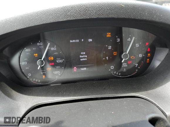 2023 Ram ProMaster Cargo with VIN 3C6LRVVG6PE589988, listed as a Copart auction lot 71645674 with 14,630 mi miles and Salvage Title. Bid and sale history available at DreamBid. Image 9.