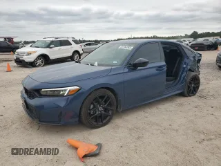 2025 Honda Civic Sport with VIN 2HGFE2F56SH505034, listed as a Copart auction lot 55764365 with 13,788 mi miles and Salvage title. Bid and sale history available at DreamBid. Image 1.