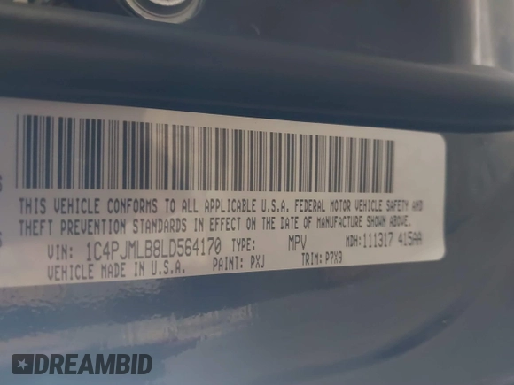 2020 Jeep Cherokee Latitude Plus с VIN 1C4PJMLB8LD564170, выставлен на аукционе IAAI как лот 41348768 с пробегом 55 573 миль миль и . История ставок и продаж доступна на DreamBid. Изображение 9.