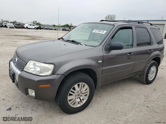 2006 Mercury Mariner Luxury with VIN 4M2YU56116DJ00348, listed as a Copart auction lot 53739215 with 129,716 mi miles and Clean Title. Bid and sale history available at carsss.com. Image 1.