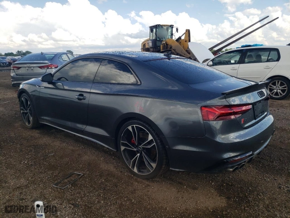 2021 Audi S5 Coupe Prestige with VIN WAUR4AF51MA018833, listed as a Copart auction lot 62270054 with 30,587 mi miles and Salvage Title. Bid and sale history available at carsss.com. Image 2.