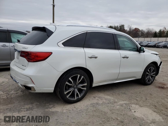 2020 Acura MDX w/Advance Pkg with VIN 5J8YD4H87LL025961, listed as a Copart auction lot 83522394 with 47,587 mi miles and Salvage Title. Bid and sale history available at carsss.com. Image 3.