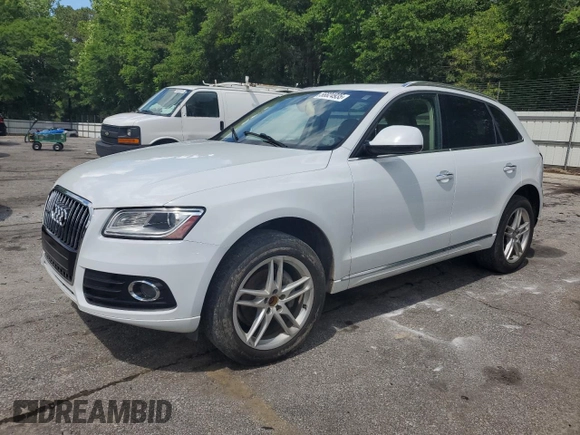2015 Audi Q5 Premium Plus with VIN WA1LFAFPXFA093161, listed as a Copart auction lot 56824935 with 124,365 mi miles and Clean title. Bid and sale history available at DreamBid. Image 1.