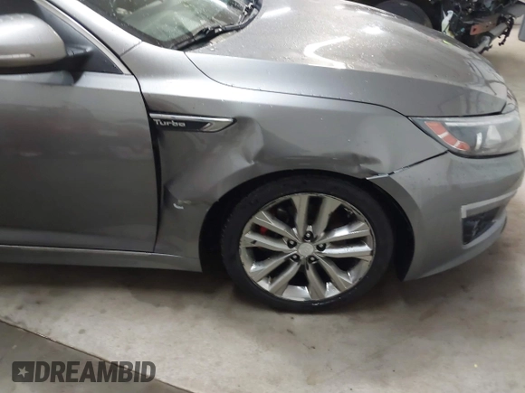 2014 Kia Optima SX Turbo with VIN 5XXGR4A61EG316334, listed as a IAAI auction lot 41684077 with 179,212 mi miles and . Bid and sale history available at DreamBid. Image 20.