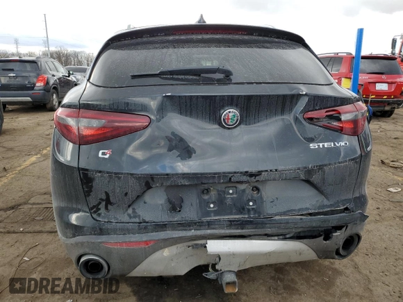 2019 Alfa Romeo Stelvio Ti with VIN ZASPAKBN4K7C42498, listed as a Copart auction lot 43219645 with 102,115 mi miles and Clean title. Bid and sale history available at DreamBid. Image 6.