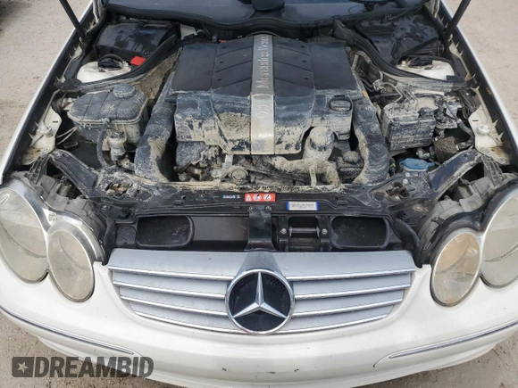 2005 Mercedes-Benz CLK 320 with VIN WDBTK65G45T054521, listed as a Copart auction lot 75249084 with Not Provided miles and Non Repairable. Bid and sale history available at DreamBid. Image 11.