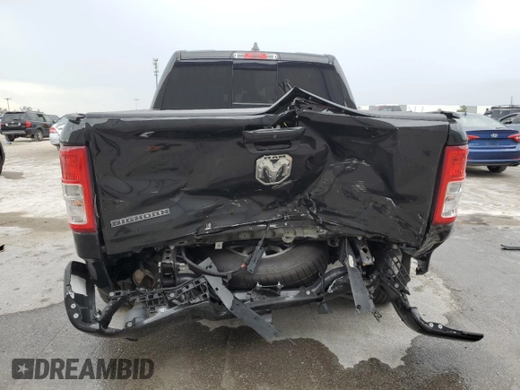 2022 Ram 1500 Lone Star with VIN 1C6RREFM5NN452323, listed as a Copart auction lot 68481844 with 43,298 mi miles and Non repairable. Bid and sale history available at DreamBid. Image 6.
