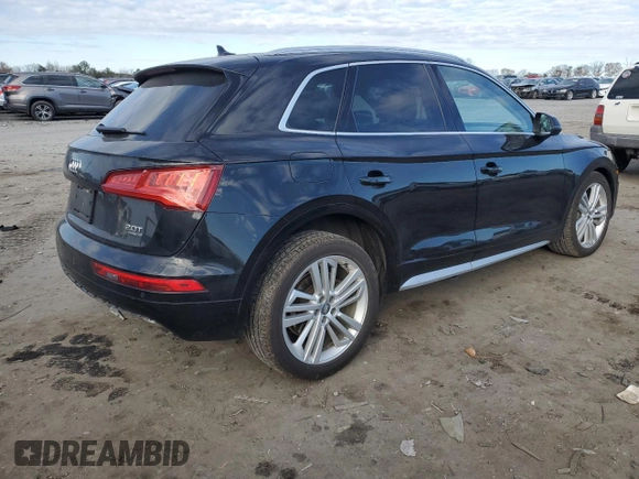 2018 Audi Q5 Premium Plus with VIN WA1BNAFYXJ2166359, listed as a Copart auction lot 82989284 with 94,283 mi miles and Salvage Title. Bid and sale history available at carsss.com. Image 3.