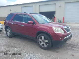 2010 GMC Acadia SLT1 with VIN 1GKLRMED7AJ143193, listed as a IAAI auction lot 42529044 with 203,455 mi miles and . Bid and sale history available at DreamBid. Image 1.