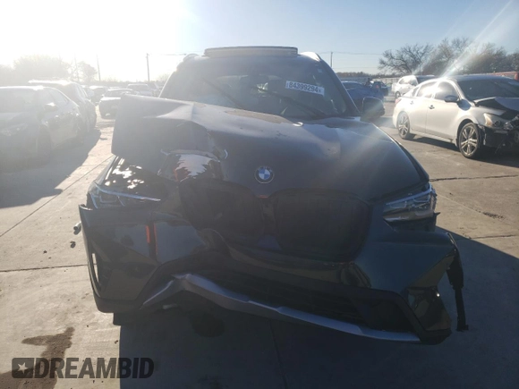 2022 BMW X3 sDrive30i with VIN WBX47DP02NN155639, listed as a Copart auction lot 84399294 with Not Provided miles and Salvage Title. Bid and sale history available at DreamBid. Image 5.