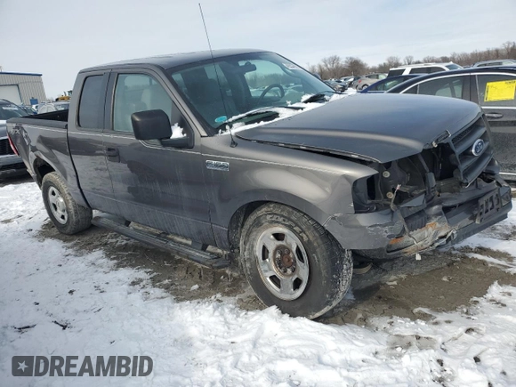 2005 Ford F-150 STX with VIN 1FTRX14W45FB61544, listed as a Copart auction lot 45526925 with 0 mi miles and Salvage Title. Bid and sale history available at carsss.com. Image 4.