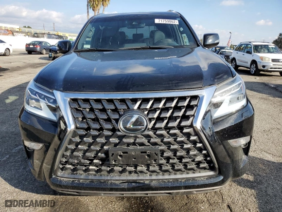 2021 Lexus GX with VIN JTJAM7BX8M5273351, listed as a Copart auction lot 71759862 with 55,454 mi miles. Bid and sale history available at carsss.com. Image 5.