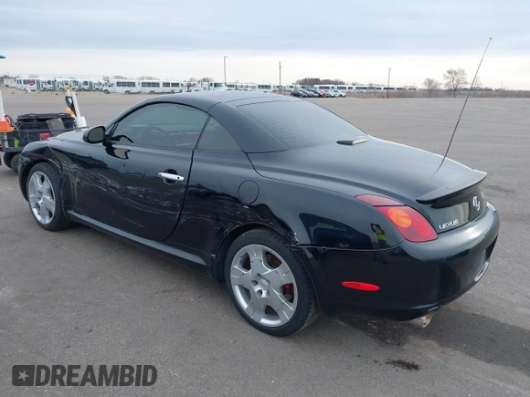 2002 Lexus SC with VIN JTHFN48Y120003925, listed as a IAAI auction lot 41921006 with 157,235 mi miles. Bid and sale history available at carsss.com. Image 3.