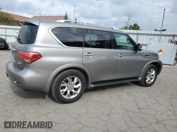 2013 Infiniti QX56 with VIN JN8AZ2NE4D9041702, listed as a Copart auction lot 73759374 with 127,514 mi miles and Salvage Title. Bid and sale history available at carsss.com. Image 3.