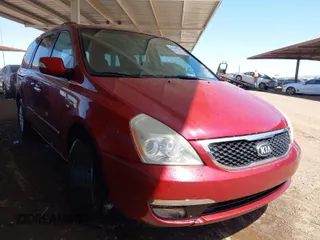 2014 Kia Sedona LX with VIN KNDMG4C73E6543277, listed as a IAAI auction lot 41950253 with 203,347 mi miles. Bid and sale history available at carsss.com. Image 1.