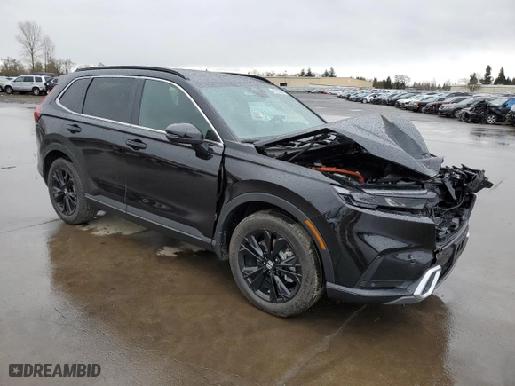 2025 Honda CR-V Hybrid Sport Touring with VIN 7FARS6H93SE000008, listed as a Copart auction lot 43799585 with 8,577 mi miles and Salvage Title. Bid and sale history available at carsss.com. Image 4.
