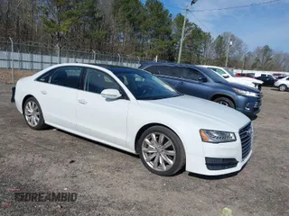 2017 Audi A8 L with VIN WAU44AFD0HN012571, listed as a IAAI auction lot 41717676 with 120,832 mi miles. Bid and sale history available at carsss.com. Image 1.