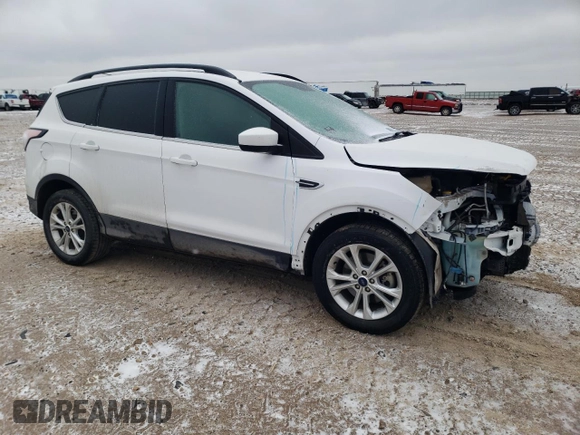 2018 Ford Escape SE with VIN 1FMCU0G99JUB85743, listed as a Copart auction lot 44199235 with 105,025 mi miles and Salvage Title. Bid and sale history available at carsss.com. Image 4.