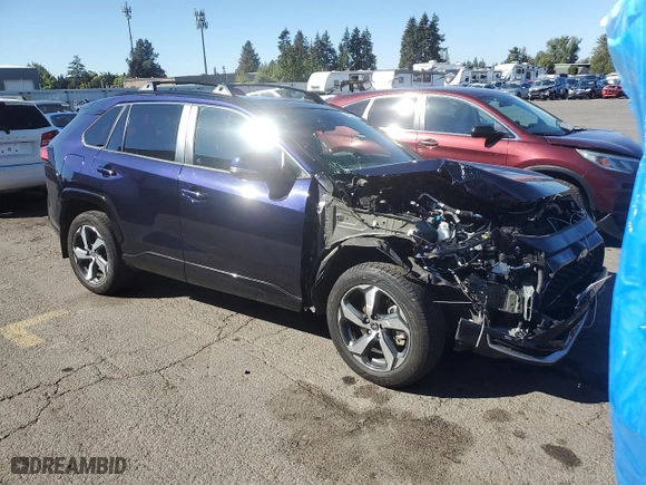 2022 Toyota RAV4 Prime SE with VIN JTMAB3FV4ND102954, listed as a Copart auction lot 74928654 with NaN miles and Salvage Title. Bid and sale history available at carsss.com. Image 4.