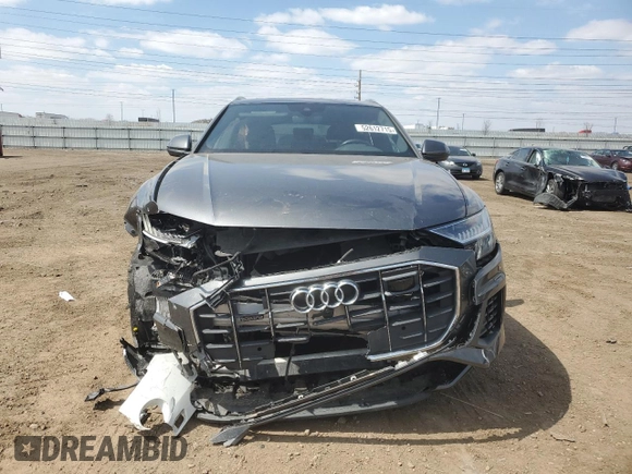 2019 Audi Q8 Premium Plus with VIN WA1BVAF14KD009032, listed as a Copart auction lot 52612715 with Not provided miles and Salvage title. Bid and sale history available at DreamBid. Image 5.