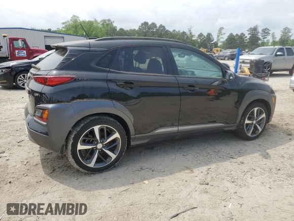 2018 Hyundai Kona Limited with VIN KM8K33A54JU106548, listed as a Copart auction lot 52609175 with 6,800 mi miles and Salvage Title. Bid and sale history available at carsss.com. Image 3.