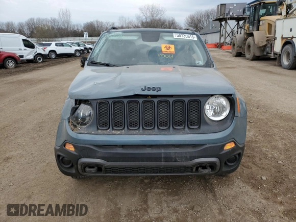 2018 Jeep Renegade Sport z VIN ZACCJBABXJPH54265, wystawiony jako Copart lot #50735615 z przebiegiem 97 459 mil mil oraz Czysty tytuł • Clean title. Historia ofert i sprzedaży dostępna na DreamBid. Obrazek 5.