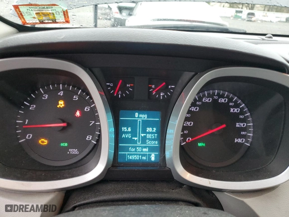 2016 Chevrolet Equinox LTZ with VIN 2GNALDEK7G6259879, listed as a Copart auction lot 50792005 with 149,501 mi miles and Salvage Title. Bid and sale history available at carsss.com. Image 9.