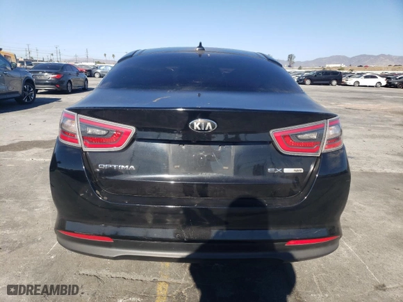 2014 Kia Optima Hybrid EX with VIN KNAGN4AD7E5064102, listed as a Copart auction lot 41880215 with 123,462 mi miles and Salvage Title. Bid and sale history available at carsss.com. Image 6.