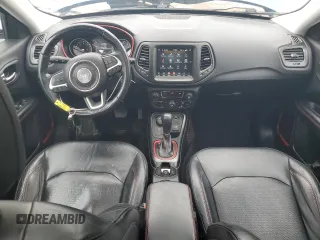 2018 Jeep Compass Trailhawk with VIN 3C4NJDDBXJT139496, listed as a Copart auction lot 57068265 with 105,809 mi miles and Salvage title. Bid and sale history available at DreamBid. Image 8.