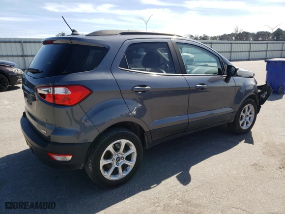 2019 Ford EcoSport SE with VIN MAJ3S2GE8KC304849, listed as a Copart auction lot 45884705 with 107,105 mi miles and Salvage Title. Bid and sale history available at carsss.com. Image 3.
