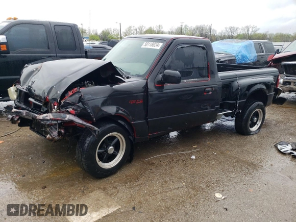 2001 Ford Ranger XL with VIN 1FTYR10D13PB37414, listed as a Copart auction lot 46249125 with 148,512 mi miles and Non Repairable. Bid and sale history available at carsss.com. Image 1.