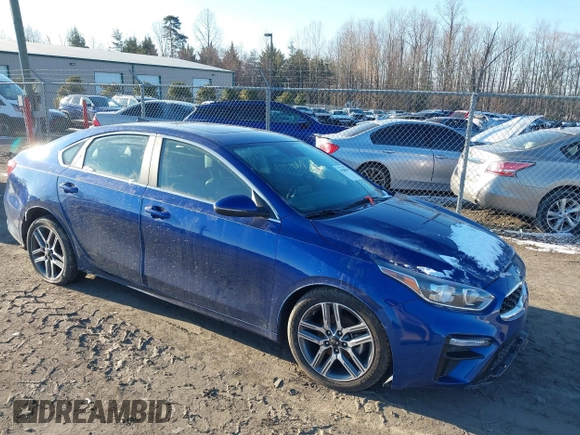 2021 Kia Forte EX with VIN 3KPF54AD4ME402671, listed as a IAAI auction lot 41588190 with 47,894 mi miles and . Bid and sale history available at DreamBid. Image 1.
