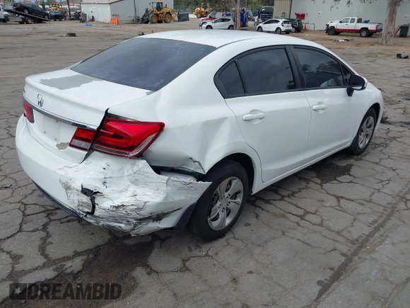 2014 Honda Civic Sedan LX with VIN 2HGFB2F50EH557224, listed as a IAAI auction lot 42105114 with 175,815 mi miles. Bid and sale history available at carsss.com. Image 4.