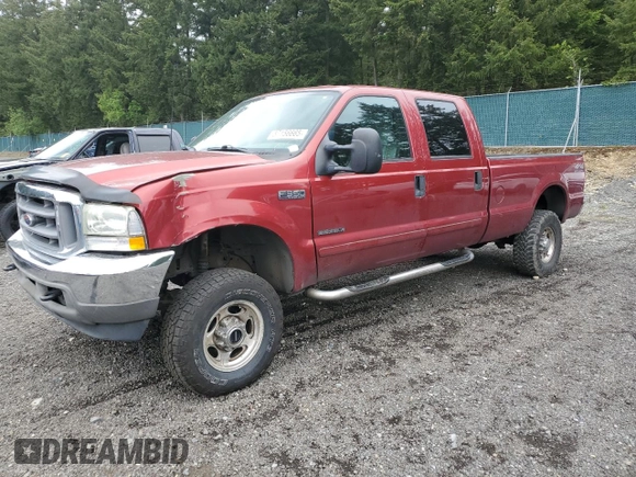 2002 Ford F-350 XL with VIN 1FTSW31F62ED57006, listed as a Copart auction lot 57156665 with 173,244 mi miles and Salvage title. Bid and sale history available at DreamBid. Image 1.
