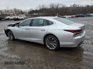 2019 Lexus LS with VIN JTHC51FF1K5007446, listed as a Copart auction lot 47107995 with 9,653 mi miles and Salvage Title. Bid and sale history available at carsss.com. Image 2.