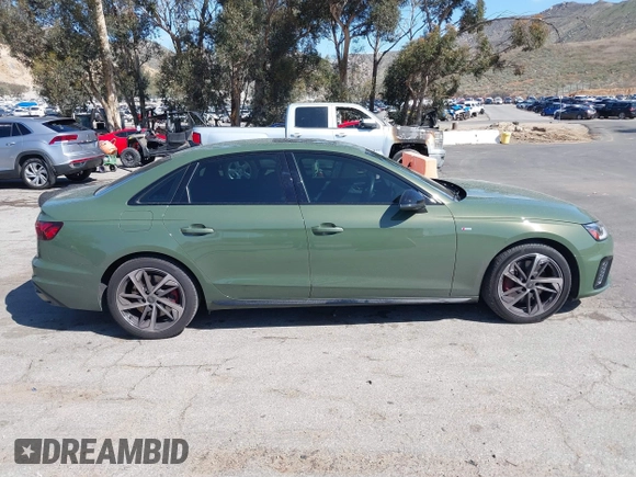 2023 Audi A4 S line Premium Plus with VIN WAUEAAF48PN022647, listed as a IAAI auction lot 41675764 with 19,522 mi miles and . Bid and sale history available at DreamBid. Image 13.