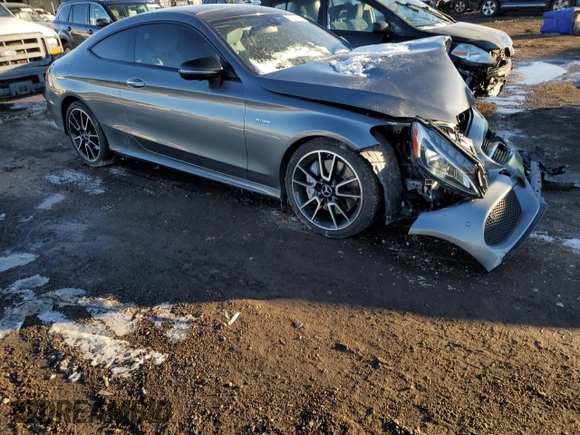 2017 Mercedes-Benz C 43 AMG with VIN WDDWJ6EB7HF514883, listed as a Copart auction lot 87246414 with 53,820 mi miles and Salvage Title. Bid and sale history available at carsss.com. Image 4.