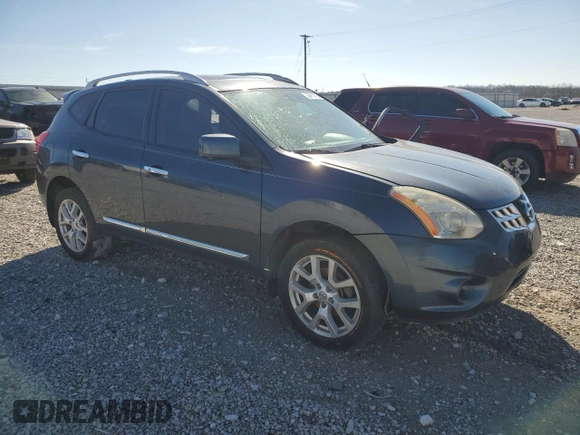 2013 Nissan Rogue SL with VIN JN8AS5MT4DW515140, listed as a Copart auction lot 50044785 with 126,002 mi miles and Salvage Title. Bid and sale history available at carsss.com. Image 4.