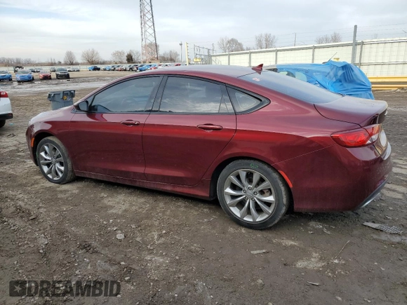 2016 Chrysler 200 S with VIN 1C3CCCBB8GN184965, listed as a Copart auction lot 46622255 with 39,643 mi miles and Salvage Title. Bid and sale history available at carsss.com. Image 2.