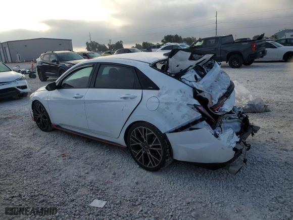 2022 Hyundai Elantra N with VIN KMHLW4AK8NU008930, listed as a Copart auction lot 71982854 with 30,590 mi miles and Salvage Title. Bid and sale history available at carsss.com. Image 2.
