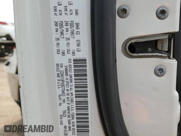2009 Dodge 1500 TRX with VIN 1D3HV18PX9S770453, listed as a Copart auction lot 58788875 with 176,277 mi miles and Clean title. Bid and sale history available at DreamBid. Image 12.